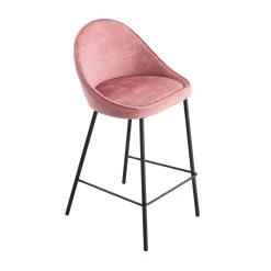 Fashion Tabouret de plan de travail CAITLYNE coloris rose - Chaises Et Tabourets