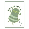 Fashion Toile embellie CUTE MONSTER 30 x 40 cm vert - Enfant Déco Murale Enfant|Tableaux Et Affiches