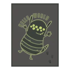 Fashion Toile embellie CUTE MONSTER 30 x 40 cm vert - Enfant Déco Murale Enfant|Tableaux Et Affiches