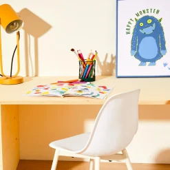 Hot Toile embellie CUTE MONSTER 30 x 40 cm bleu - Enfant Déco Murale Enfant|Tableaux Et Affiches