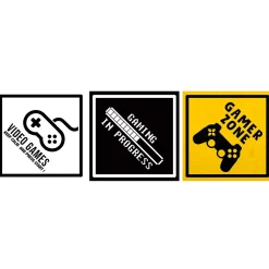New Triptyque MY GAMER ZONE coloris multicolore - Tableaux Et Affiches