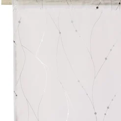 Fashion Vitrage PLATINIUM coloris blanc 60 x 160 cm - Voilages, Vitrages, Stores Et Accessoires|Rideaux