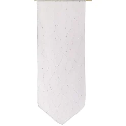 Fashion Vitrage PLATINIUM coloris blanc 60 x 160 cm - Voilages, Vitrages, Stores Et Accessoires|Rideaux