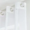 Clearance Voilage CANOAS coloris blanc 140 x 260 cm - Voilages, Vitrages, Stores Et Accessoires|Rideaux