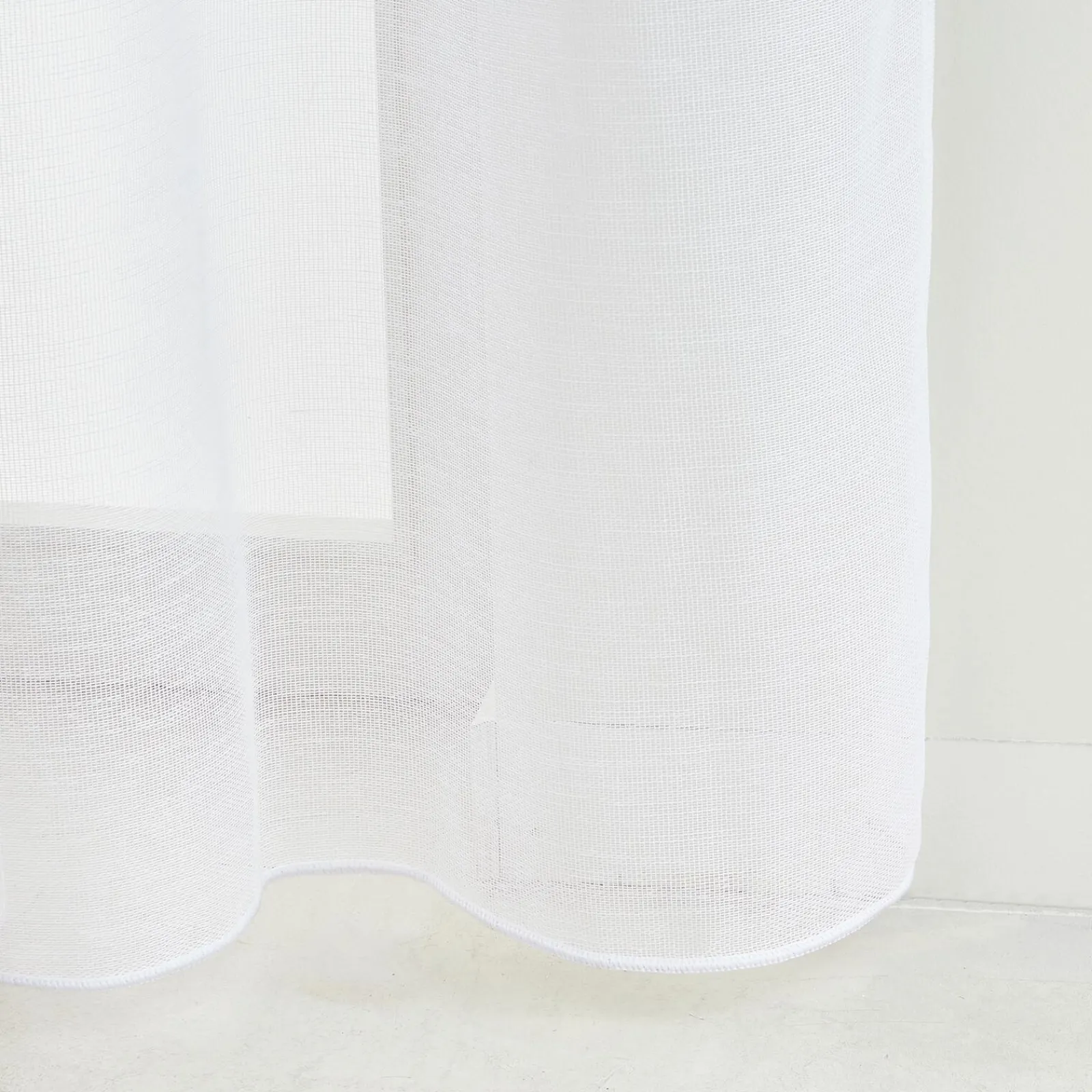 Clearance Voilage CANOAS coloris blanc 140 x 260 cm - Voilages, Vitrages, Stores Et Accessoires|Rideaux
