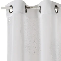 Hot Voilage ESSENTIEL coloris blanc 140 x 240 cm - Voilages, Vitrages, Stores Et Accessoires|Rideaux