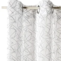 Fashion Voilage HALO coloris blanc 140 x 240 cm - Voilages, Vitrages, Stores Et Accessoires|Rideaux
