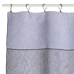 Sale Voilage LIPARI coloris indigo 140 x 290 cm - Voilages, Vitrages, Stores Et Accessoires|Rideaux