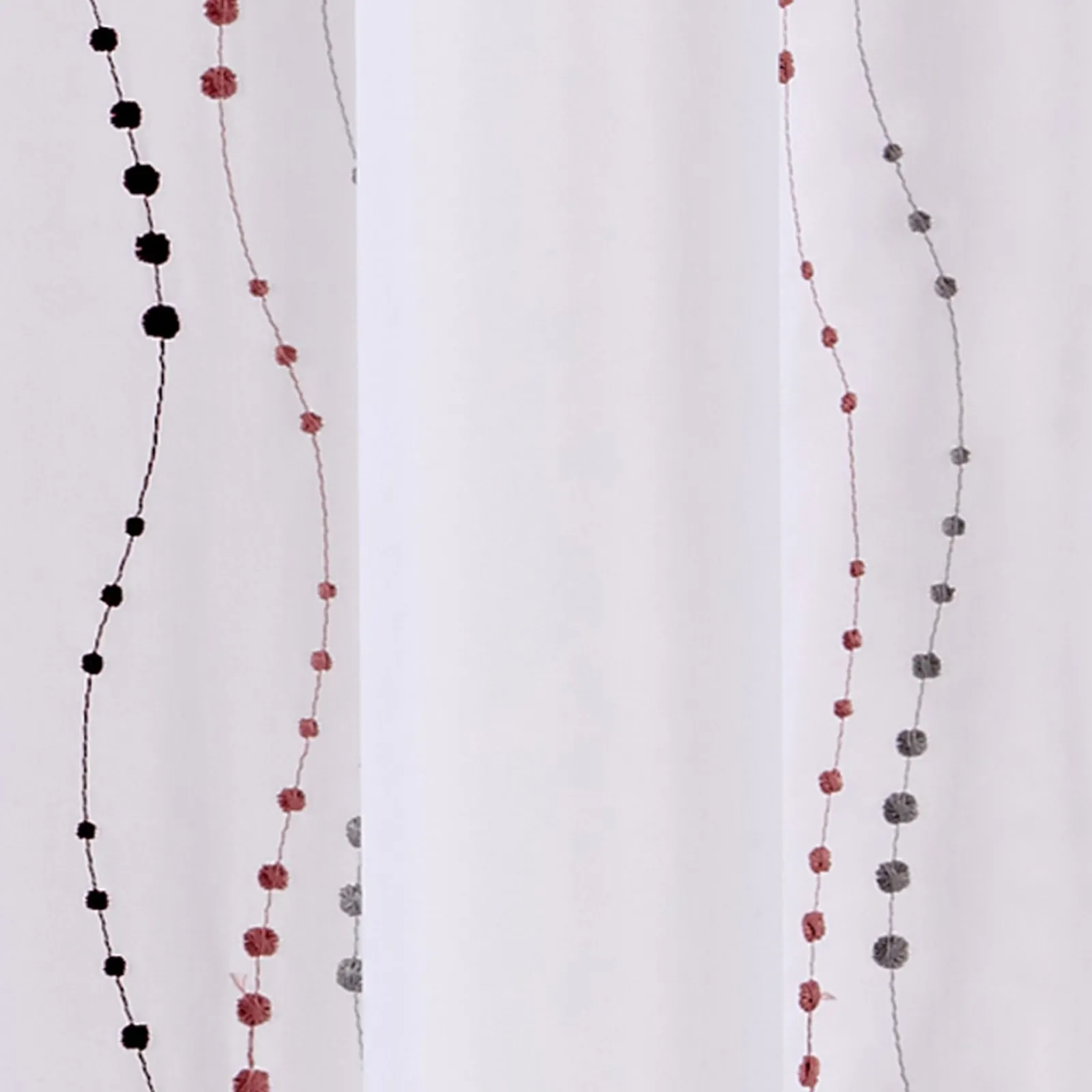 Clearance Voilage LYANA coloris bordeaux 140 x 240 cm - Voilages, Vitrages, Stores Et Accessoires|Rideaux