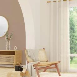 Sale Voilage MANADE coloris ivoire 140 x 240 cm - Voilages, Vitrages, Stores Et Accessoires|Rideaux