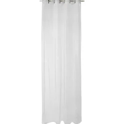 Fashion Voilage NEW ZIG ZAG coloris blanc 140 x 240 cm - Voilages, Vitrages, Stores Et Accessoires|Rideaux