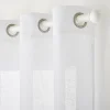 Sale Voilage PROCIDA coloris blanc 140 x 240 cm - Voilages, Vitrages, Stores Et Accessoires|Rideaux