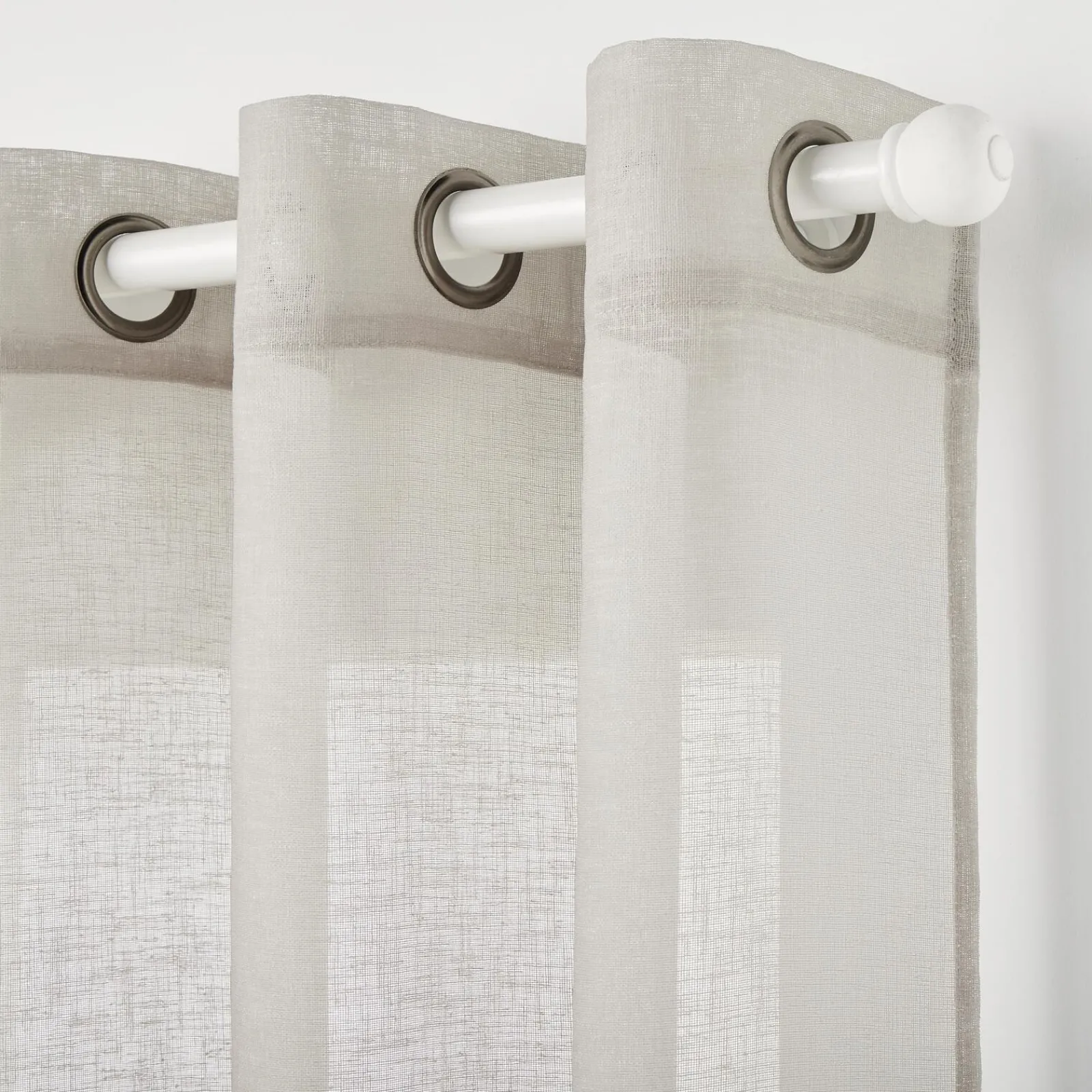 Best Voilage SBARI coloris naturel 140 x 240 cm - Voilages, Vitrages, Stores Et Accessoires|Rideaux