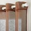 Outlet Voilage SBARI coloris cognac 140 x 240 cm - Voilages, Vitrages, Stores Et Accessoires|Rideaux