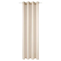 Fashion Voilage SCHIAPA coloris beige doré 140 x 240 cm - Voilages, Vitrages, Stores Et Accessoires|Rideaux