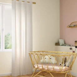 Sale Voilage TOU coloris blanc 140 x 240 cm - Voilages, Vitrages, Stores Et Accessoires|Rideaux