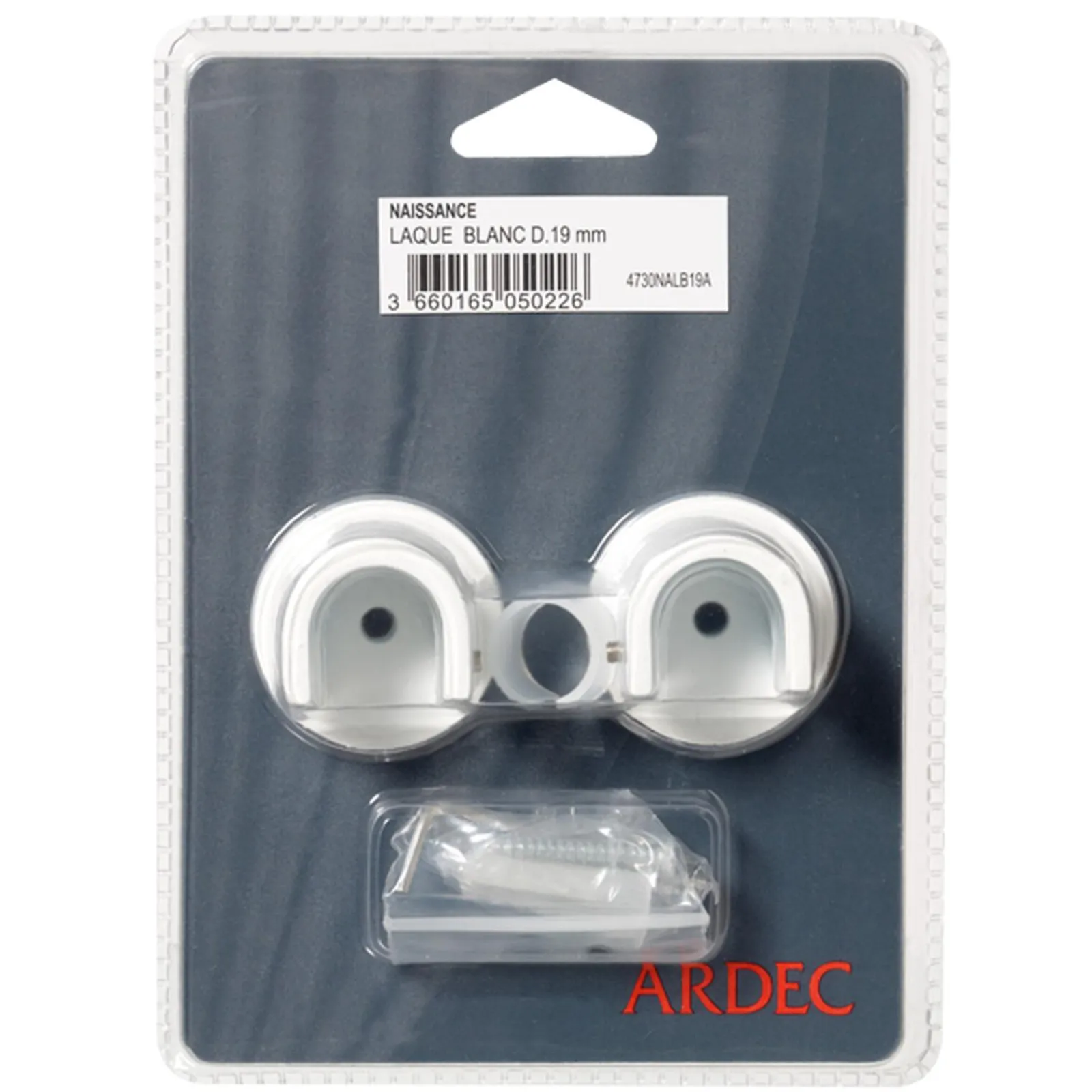Discount Naissance HOWLITE coloris blanc diamètre barre 1,9 cm - 4MURS Voilages, Vitrages, Stores Et Accessoires