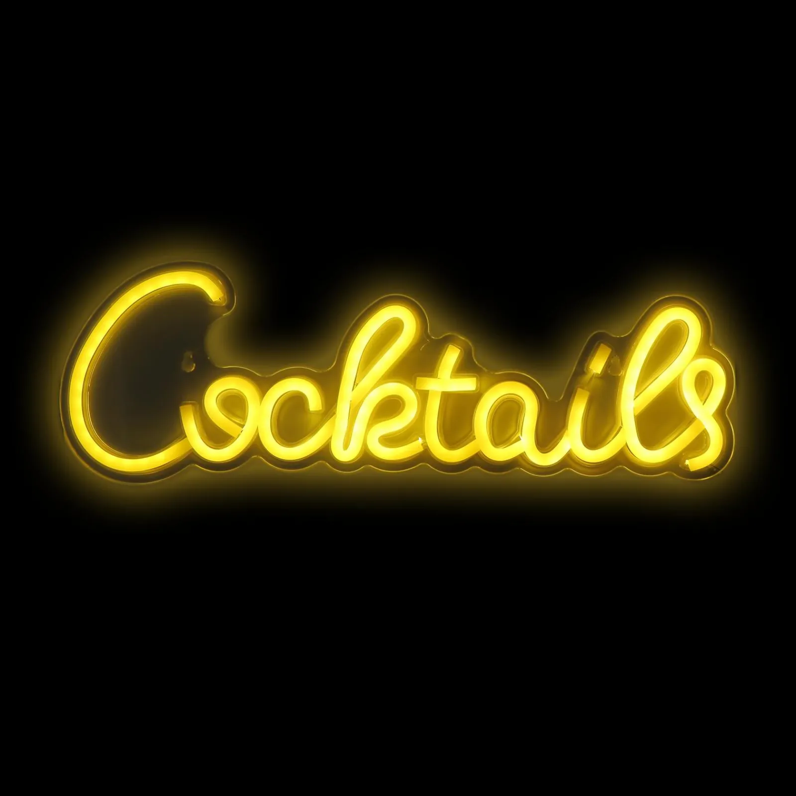 New Néon COCKTAILS coloris jaune - 4MURS Objets Muraux|Guirlandes Et Déco Lumineuse