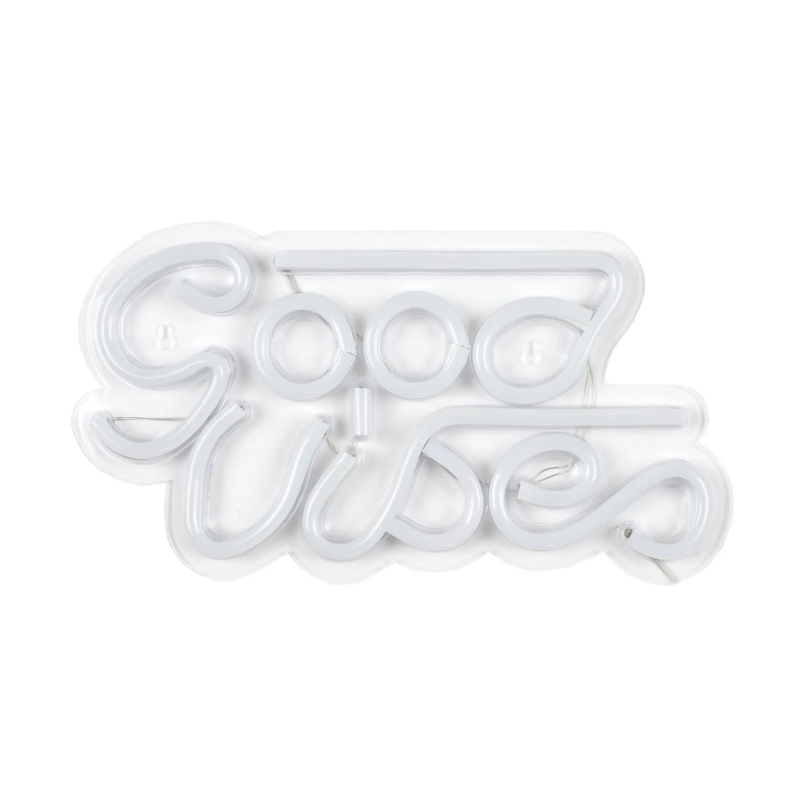 Discount Néon GOOD VIBES coloris blanc - 4MURS Objets Muraux|Guirlandes Et Déco Lumineuse