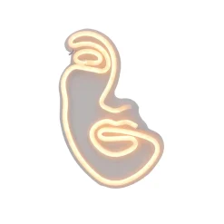 Clearance Néon VISAGE coloris blanc chaud - 4MURS Objets Muraux|Guirlandes Et Déco Lumineuse