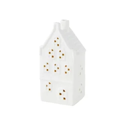 Fashion Objet lumineux HOUSE coloris blanc 18 x 9 cm - 4MURS Objets Déco|Guirlandes Et Déco Lumineuse