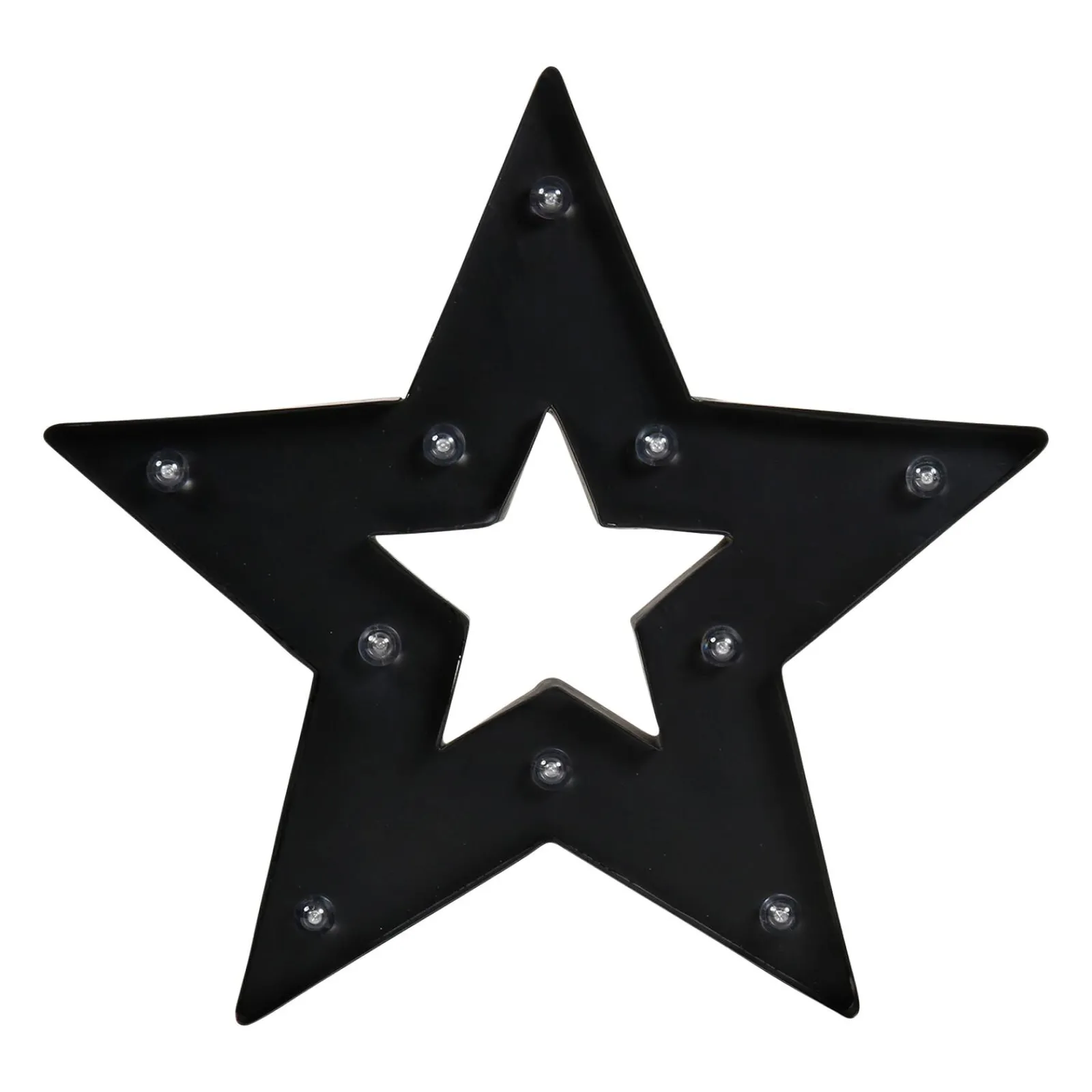 Clearance Objet lumineux STAR coloris noir 35 x 36,5 cm - 4MURS Guirlandes Et Déco Lumineuse