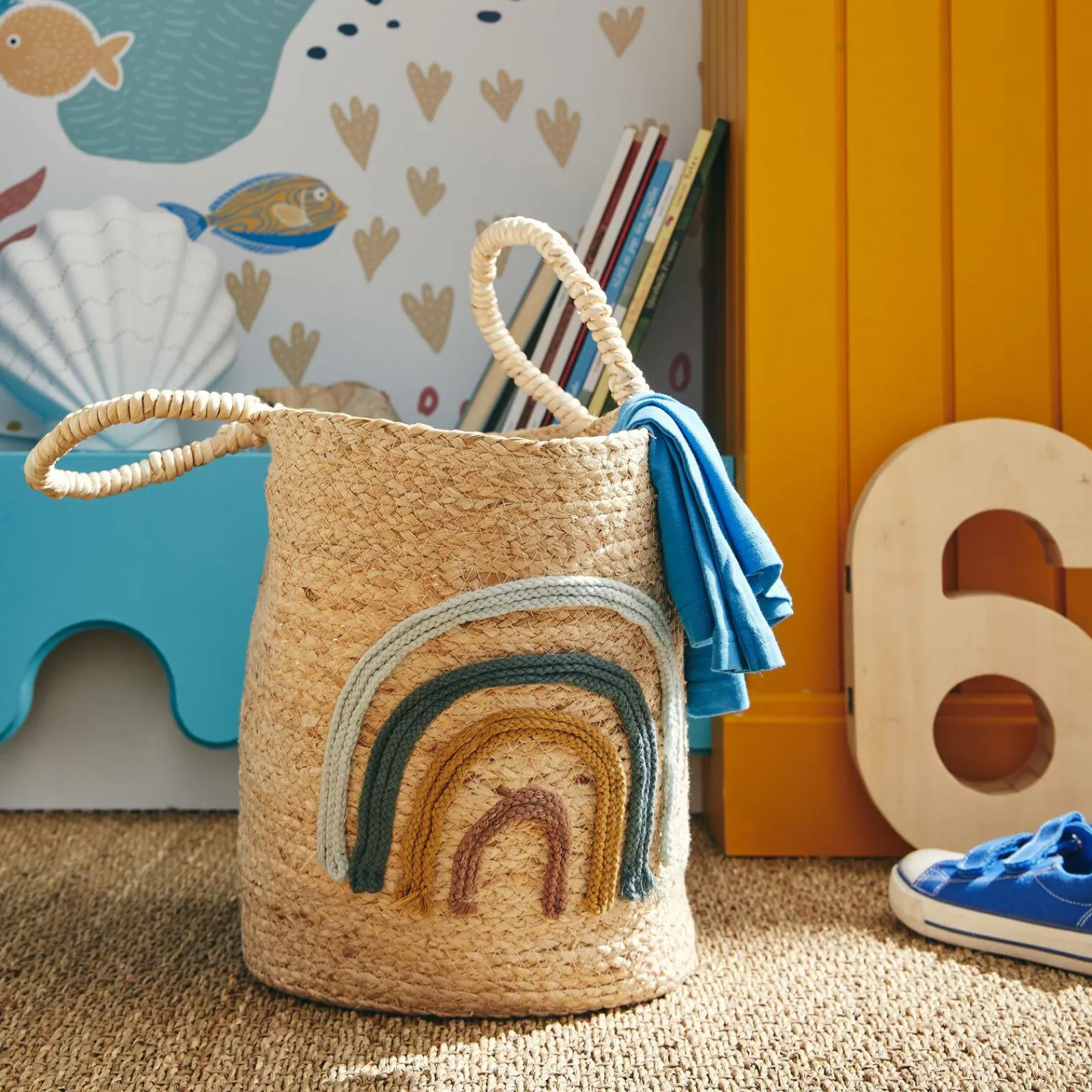 Discount Panier ARC EN CIEL coloris multicolore - 4MURS Enfant Déco Enfant|Objets Déco