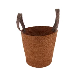 Hot Panier BORNÉO coloris brun diamètre 22 cm - 4MURS Objets Déco