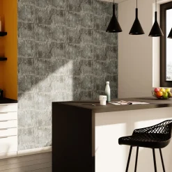 Hot Papier peint adhésif CIMENE coloris gris béton - 4MURS Papiers Peints
