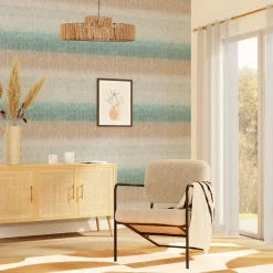 Clearance Papier peint intissé BAI SAO coloris bleu aqua - 4MURS Papiers Peints