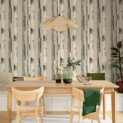 Outlet Papier peint intissé BETULA coloris beige clair - 4MURS Papiers Peints