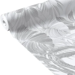 Outlet Papier peint intissé BLOSSOM coloris argent - 4MURS Papiers Peints
