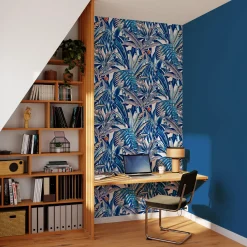 Best Papier peint intissé CALYPSO coloris bleu nuit - 4MURS Papiers Peints