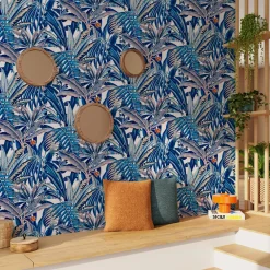 Best Papier peint intissé CALYPSO coloris bleu nuit - 4MURS Papiers Peints