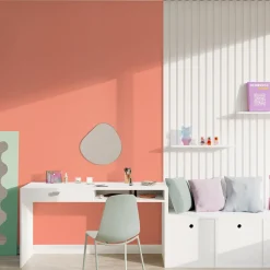 Best Papier peint intissé ENJOY coloris pêche - 4MURS Papiers Peints