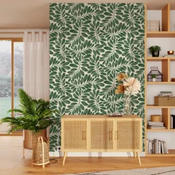 Sale Papier peint intissé EVELEEN coloris vert anglais - 4MURS Papiers Peints