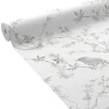 New Papier peint intissé FAUSTINE coloris vert de gris - 4MURS Papiers Peints
