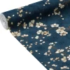 Outlet Papier peint intissé FLORENTINE BLOSSOM coloris bluestone - 4MURS Papiers Peints