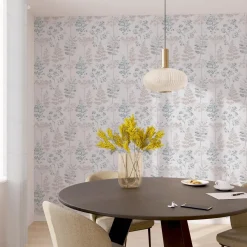 Sale Papier peint intissé HOLLY coloris bleu gris - 4MURS Papiers Peints