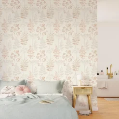 Hot Papier peint intissé HOLLY coloris nude - 4MURS Papiers Peints