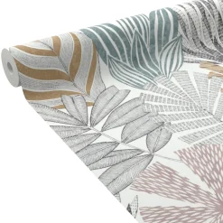 Sale Papier peint intissé JONNA coloris multicolore - 4MURS Papiers Peints