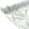 Clearance Papier peint intissé LAURIE coloris vert de gris - 4MURS Papiers Peints