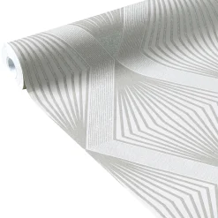 Sale Papier peint intissé LUXURY coloris gris perle - 4MURS Papiers Peints