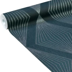 Best Papier peint intissé LUXURY coloris bleu nuit - 4MURS Papiers Peints