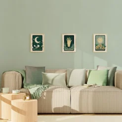 Hot Papier peint intissé MALYA coloris vert de gris - 4MURS Papiers Peints