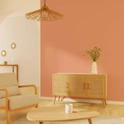 Outlet Papier peint intissé MALYA coloris papaye - 4MURS Papiers Peints