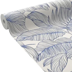 Hot Papier peint intissé MANAHIVA coloris bleu électrique - 4MURS Papiers Peints