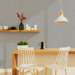 Hot Papier peint intissé MARIANNE coloris gris moyen - 4MURS Papiers Peints