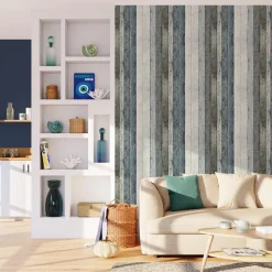 Clearance Papier peint intissé MIRAMAR coloris bleu ciel - 4MURS Papiers Peints