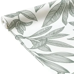Clearance Papier peint intissé NOÉMIE coloris vert de gris - 4MURS Papiers Peints